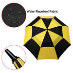 G4Free G4Free Automatic Open Golf Umbrella Double Canopy Vented Stick Umbrellas 
