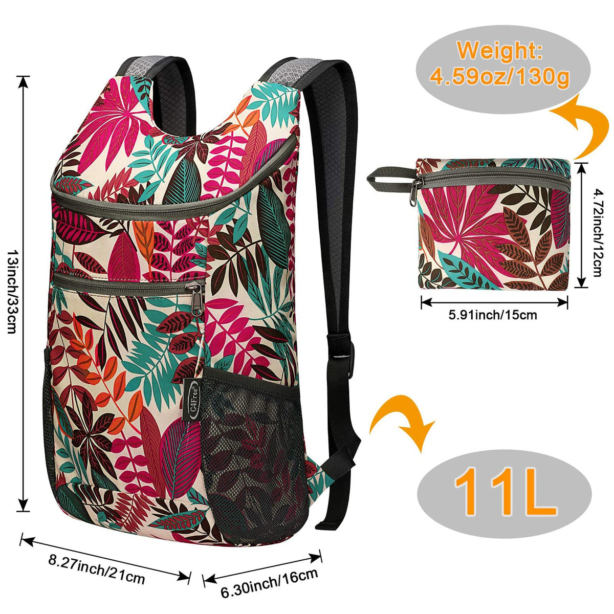 G4Free G4Free 11L Lightweight Hiking Backpack for Men And Women 