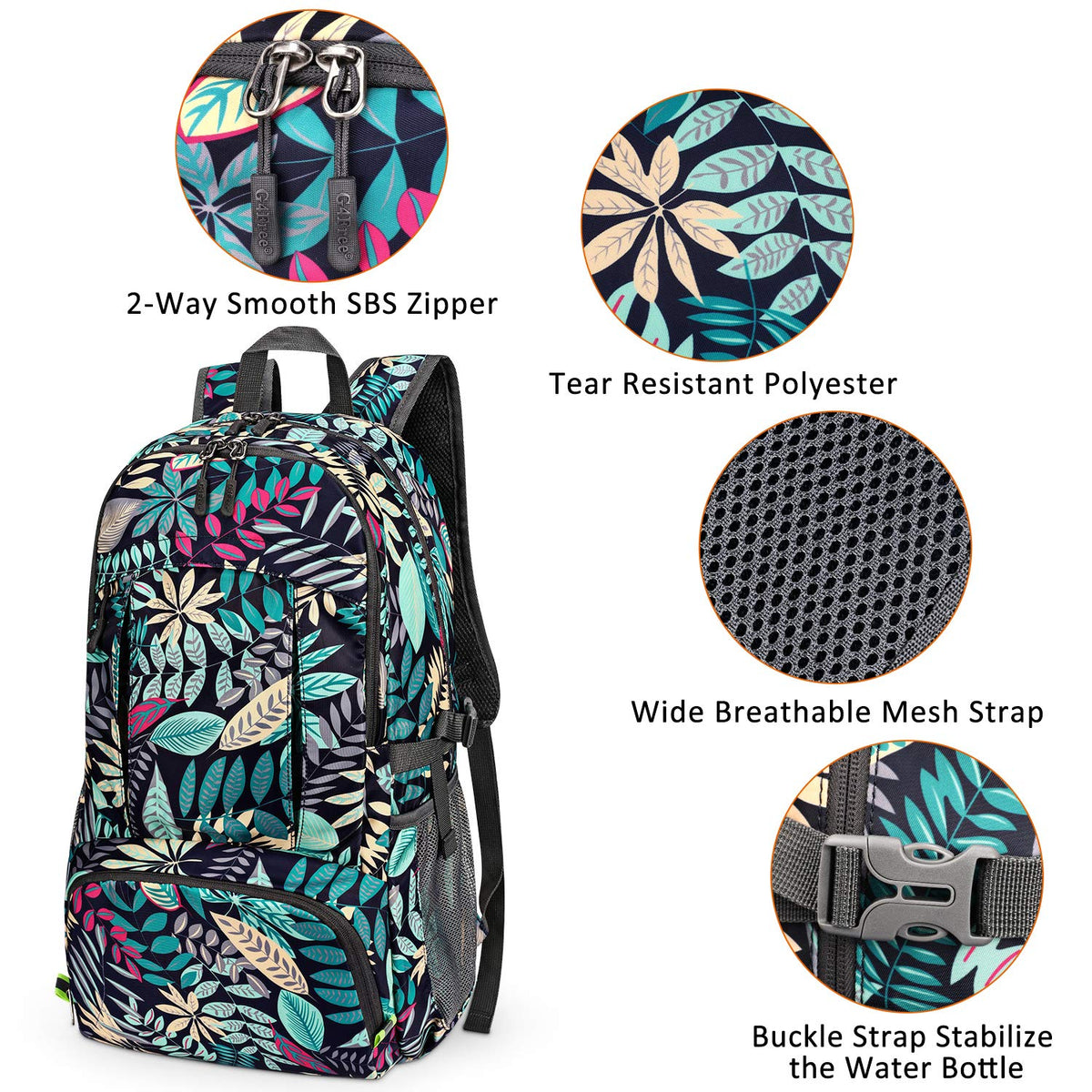 G4Free G4Free 40L Lightweight Packable Hiking Backpack 