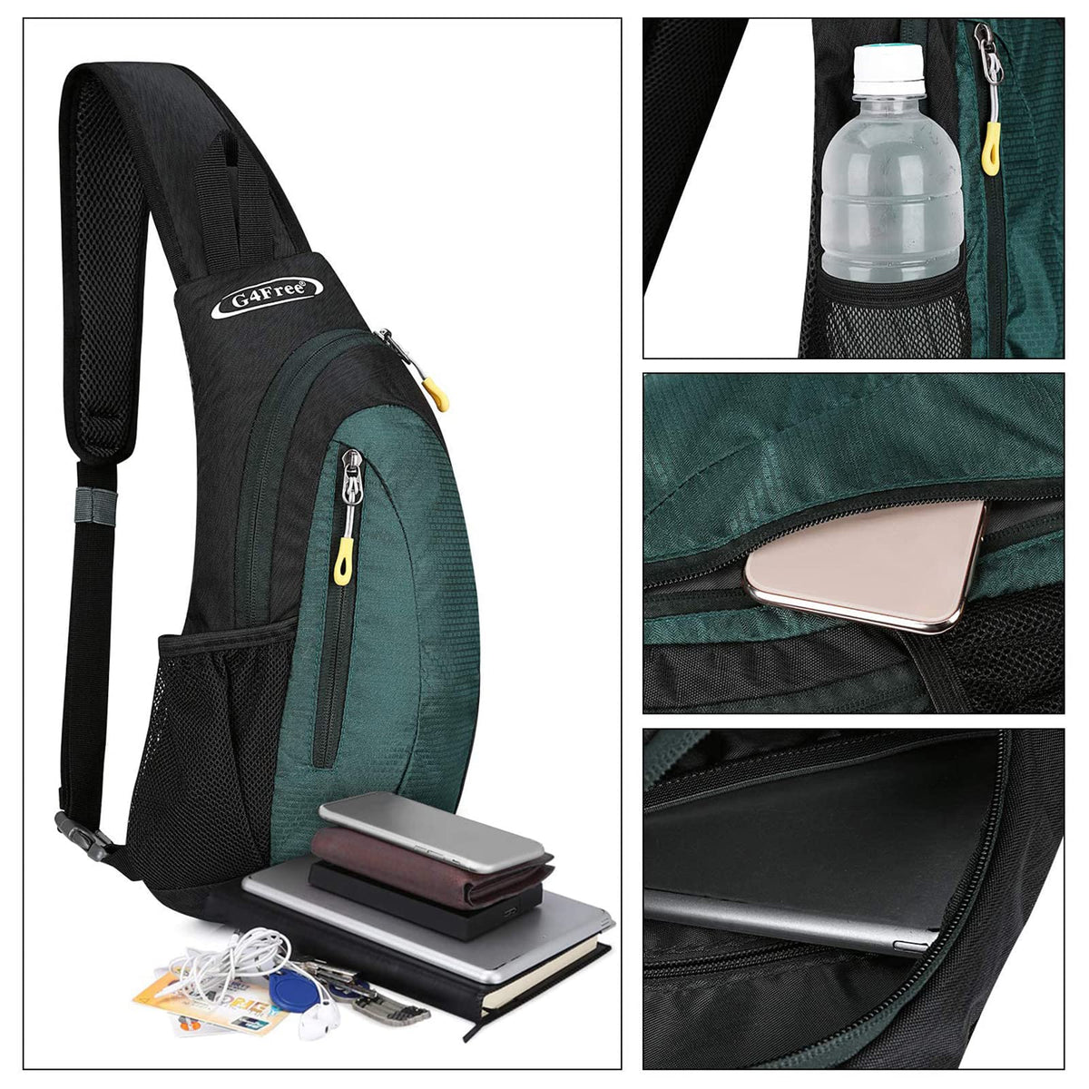 G4Free G4Free Sling Bags Men Shoulder Backpack Small Cross Body Chest Sling Backpack 