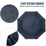 G4Free G4Free 62 Inch Portable Automatic Open Oversize Vented Double Canopy Umbrellas 