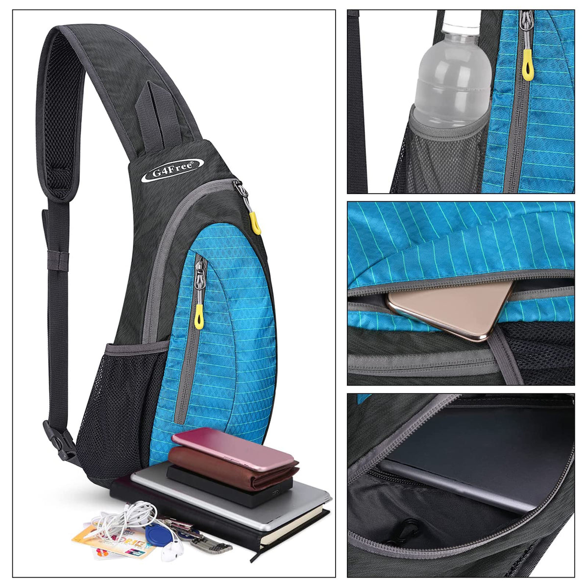 G4Free G4Free Sling Bags Men Shoulder Backpack Small Cross Body Chest Sling Backpack 