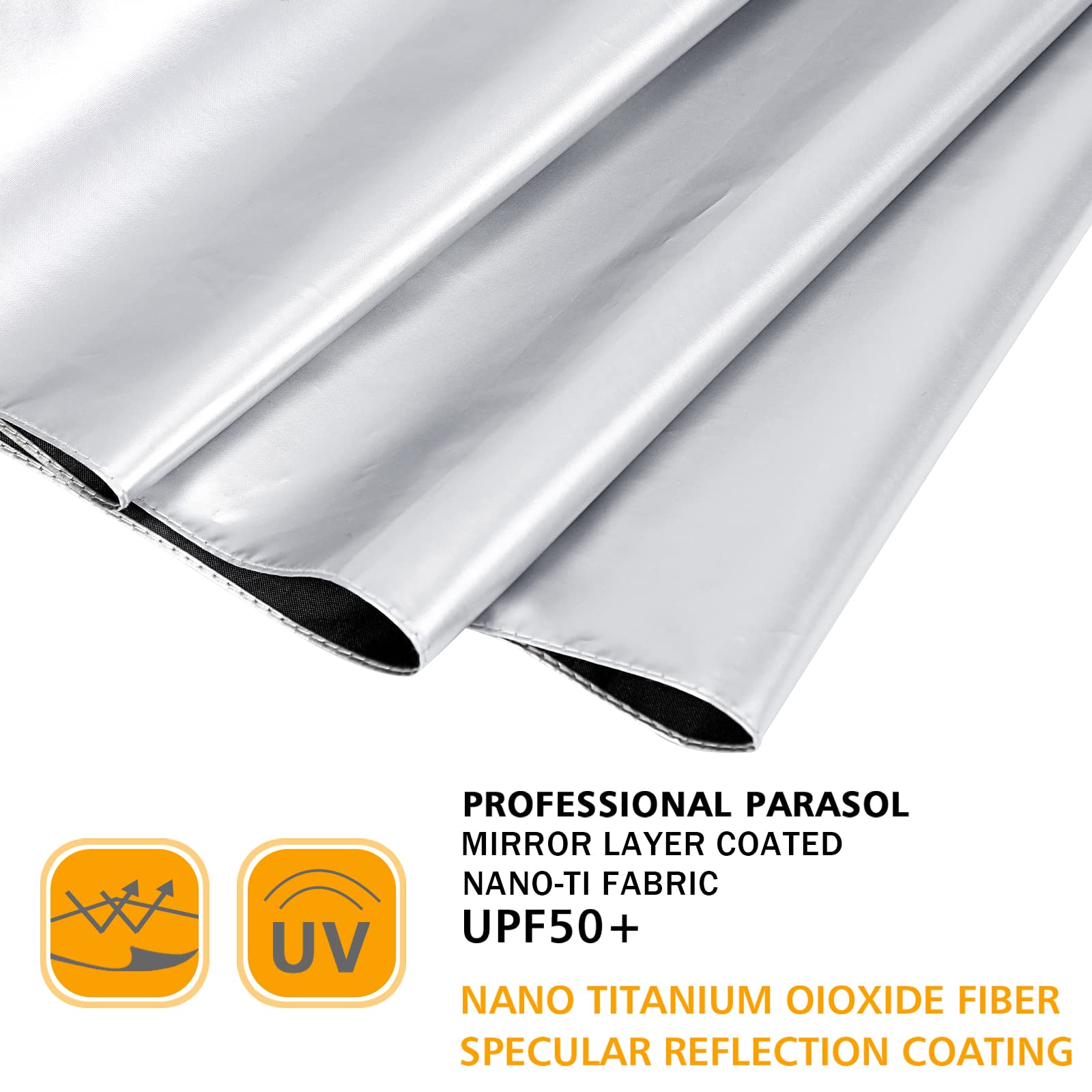 G4Free G4Free UPF 50+ UV Protection 54 Inch Large Reverse Travel Umbrella 