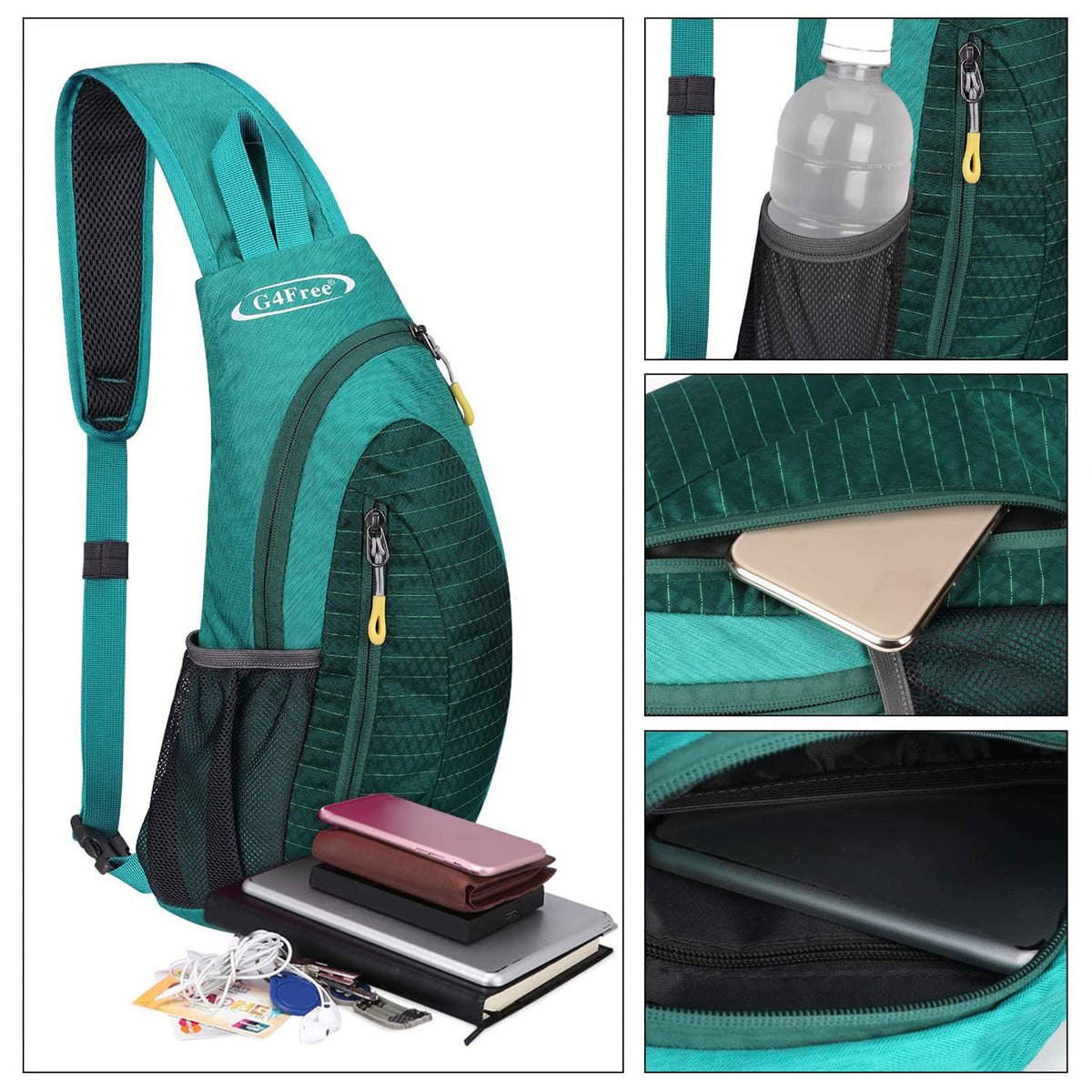 G4Free G4Free Sling Bags Men Shoulder Backpack Small Cross Body Chest Sling Backpack 