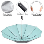 G4Free G4Free UPF 50+ UV Protection 54 Inch Large Reverse Travel Umbrella 