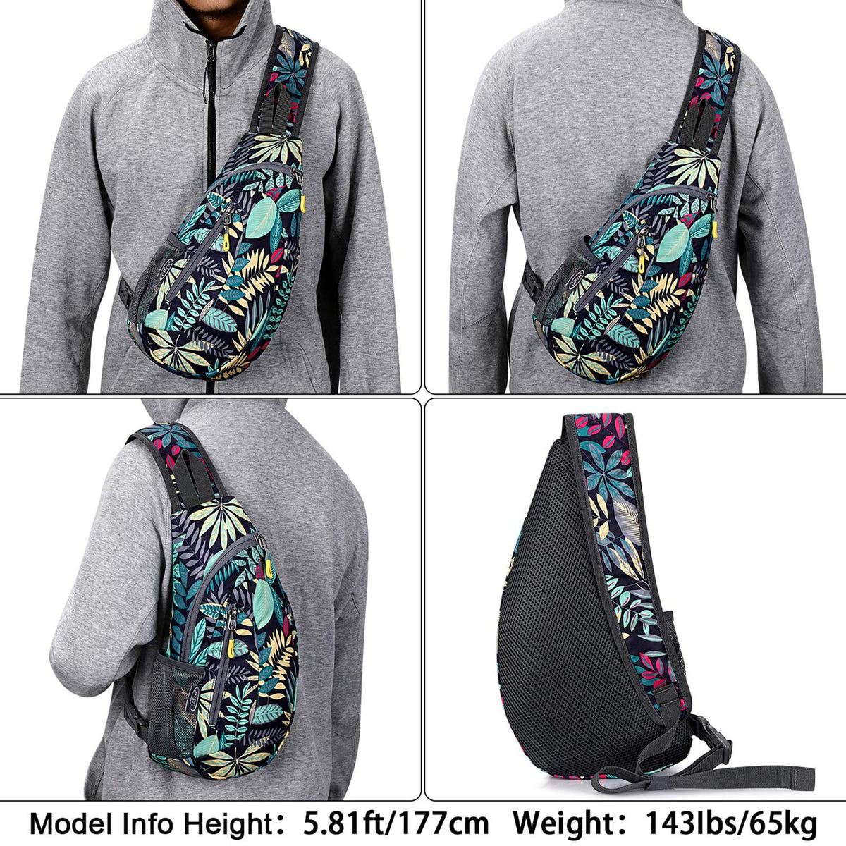 G4Free G4Free Sling Bags Men Shoulder Backpack Small Cross Body Chest Sling Backpack 