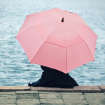 G4Free G4Free Automatic Open Golf Umbrella Double Canopy Vented Stick Umbrellas 