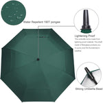 G4Free G4Free 54/62/68 Inch UV Protection Automatic Open Double Canopy Vented Sun Rain Umbrella 