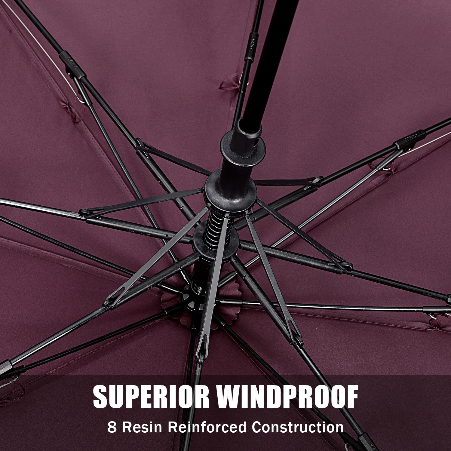 G4Free G4Free 62 Inch Portable Automatic Open Oversize Vented Double Canopy Umbrellas 