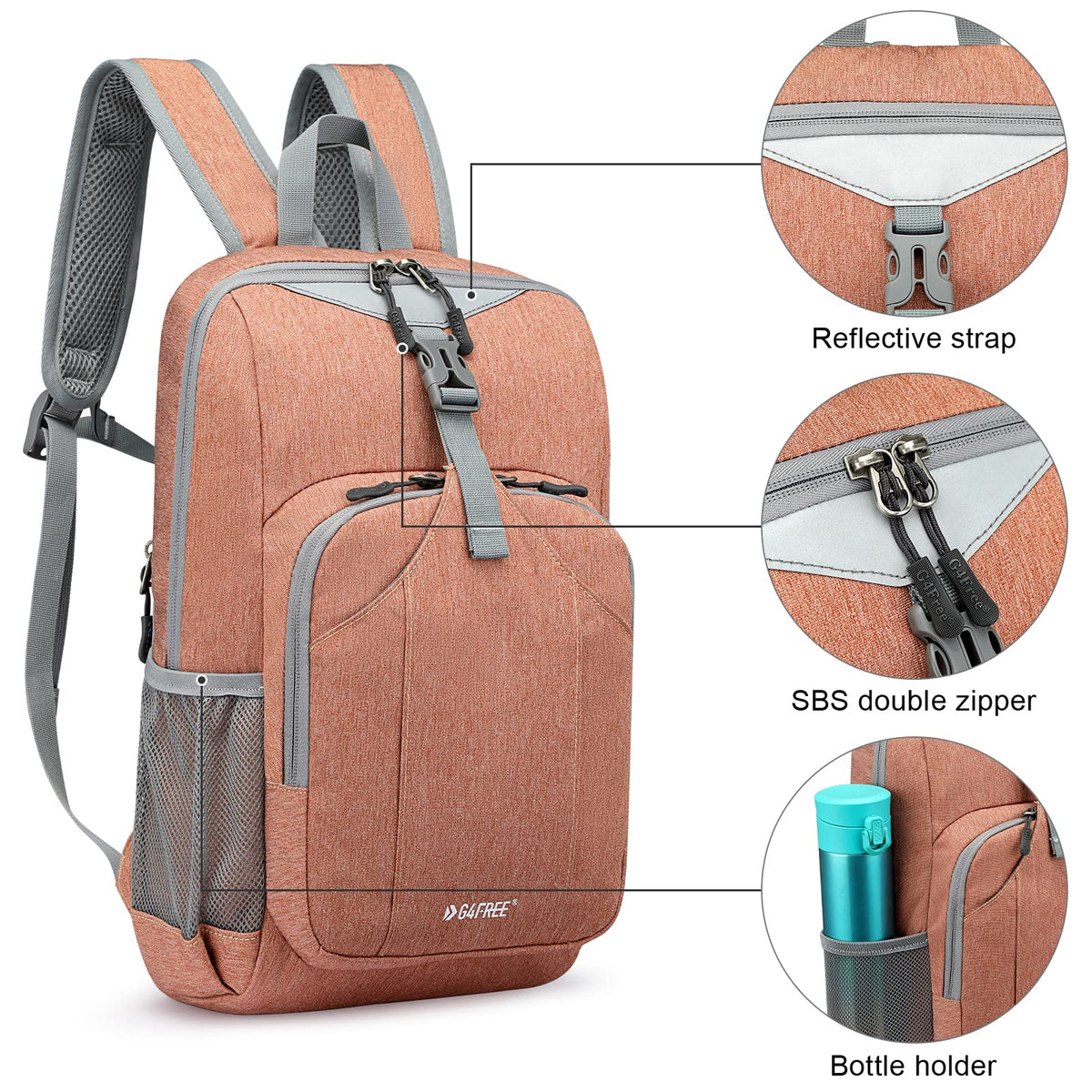 G4Free G4Free Mini 10L Hiking Cycling Compact Shoulder Backpack 