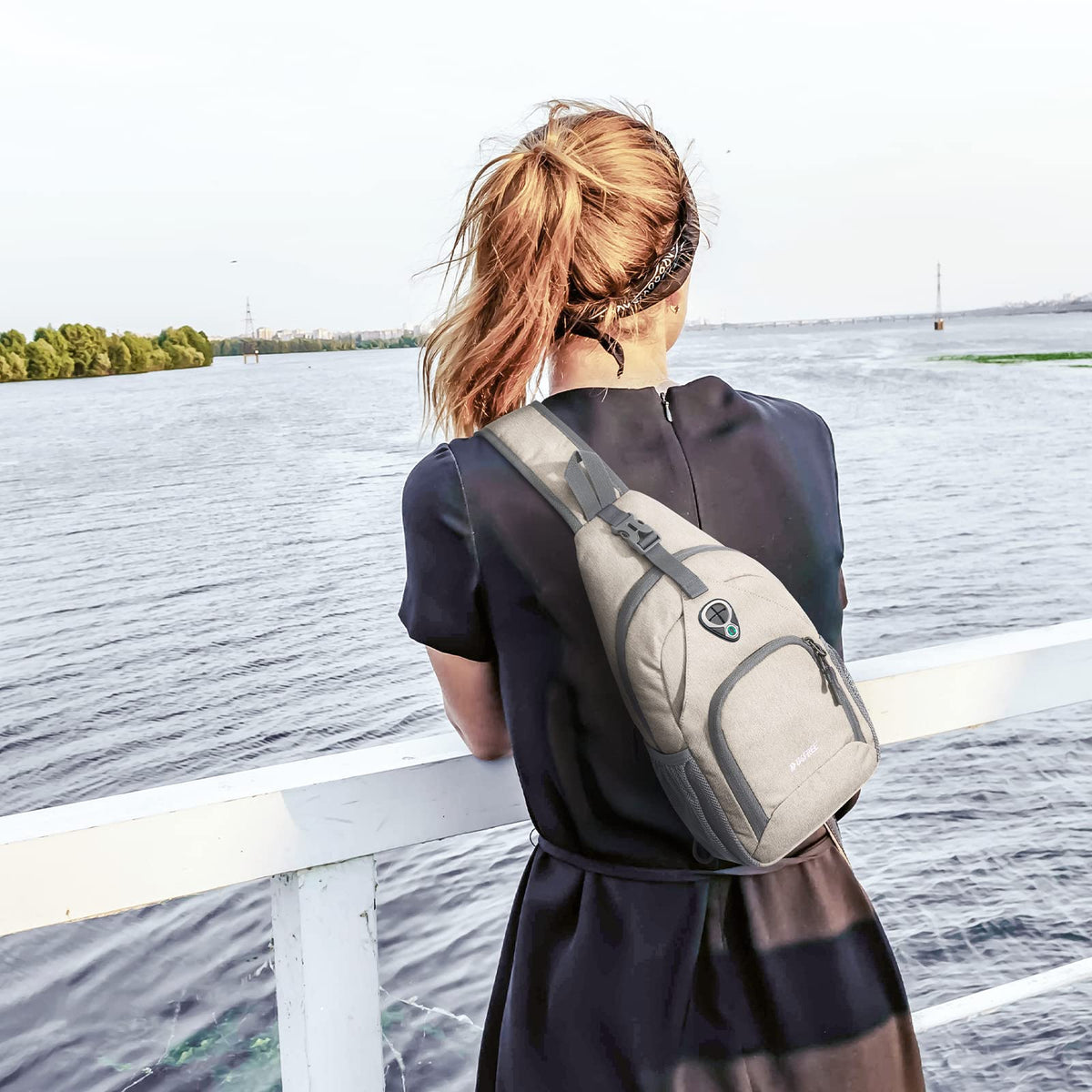 G4Free G4Free RFID Sling Bag for Hiking Outdoor 