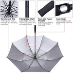 G4Free G4Free 54/62/68 Inch UV Protection Automatic Open Double Canopy Vented Sun Rain Umbrella 