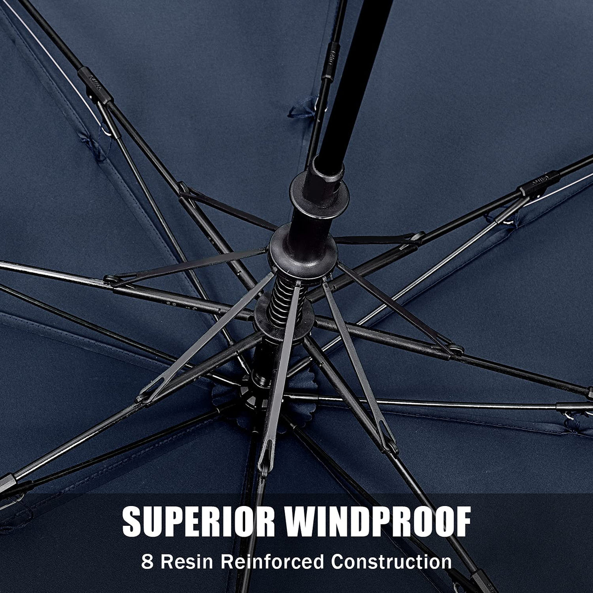 G4Free G4Free 62 Inch Portable Automatic Open Oversize Vented Double Canopy Umbrellas 