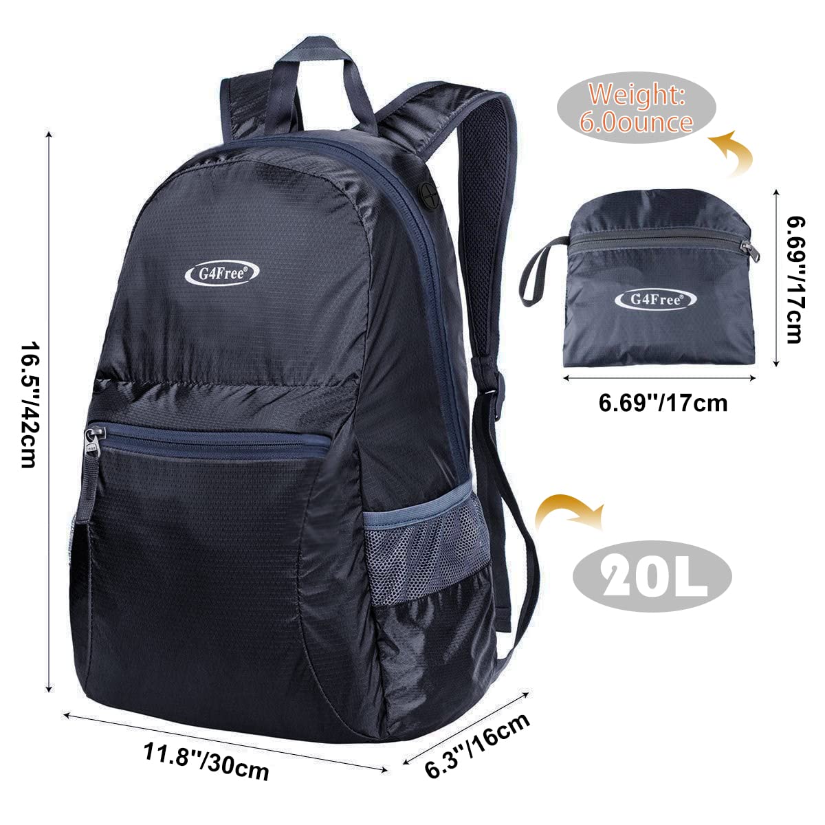G4Free G4Free Daypack Backpacks 