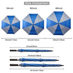 G4Free G4Free Automatic Open Golf Umbrella Double Canopy Vented Stick Umbrellas 