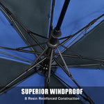 G4Free G4Free 62 Inch Portable Automatic Open Oversize Vented Double Canopy Umbrellas 