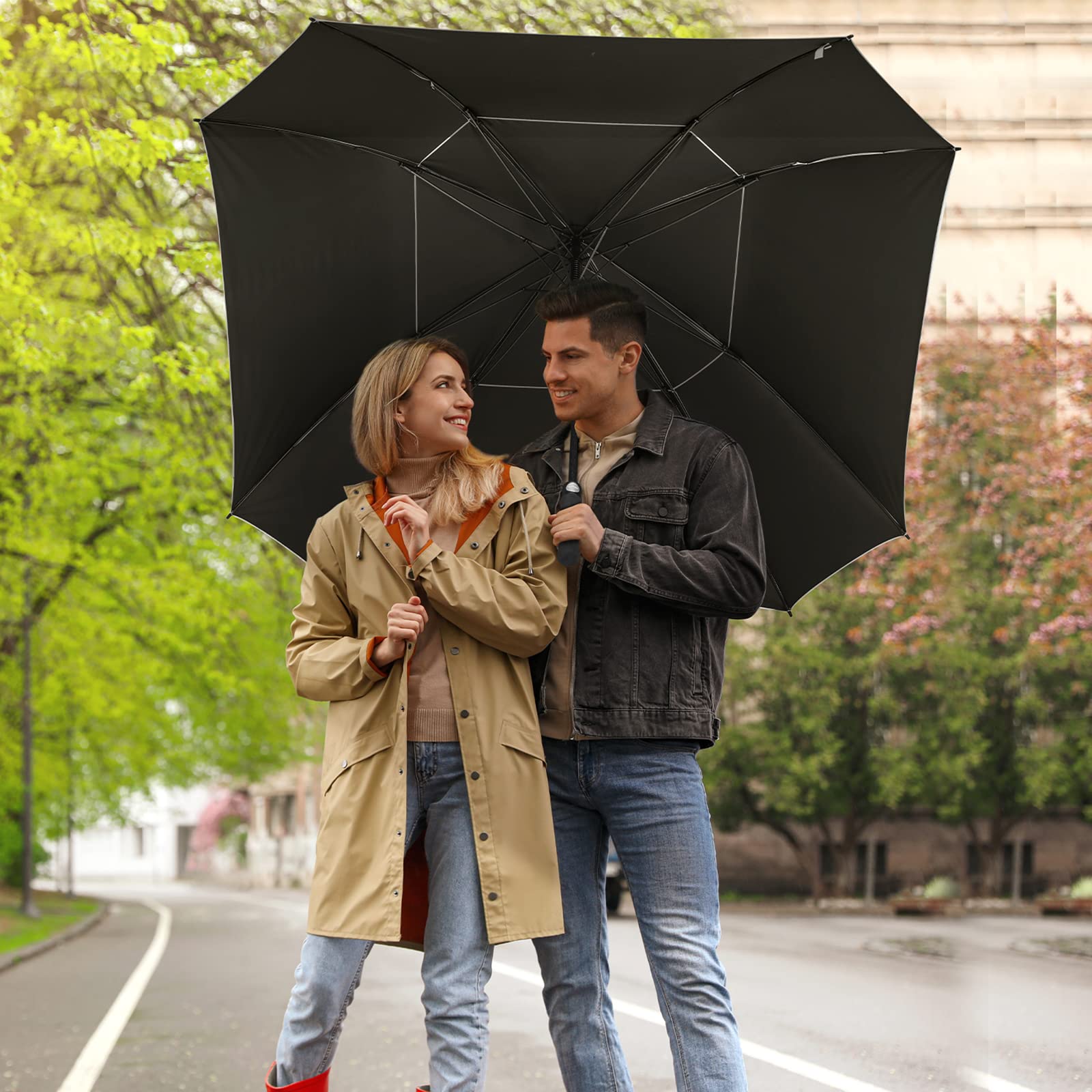 G4Free G4Free Extra Large Golf Umbrella 62/68 inch Vented Square Umbrella 