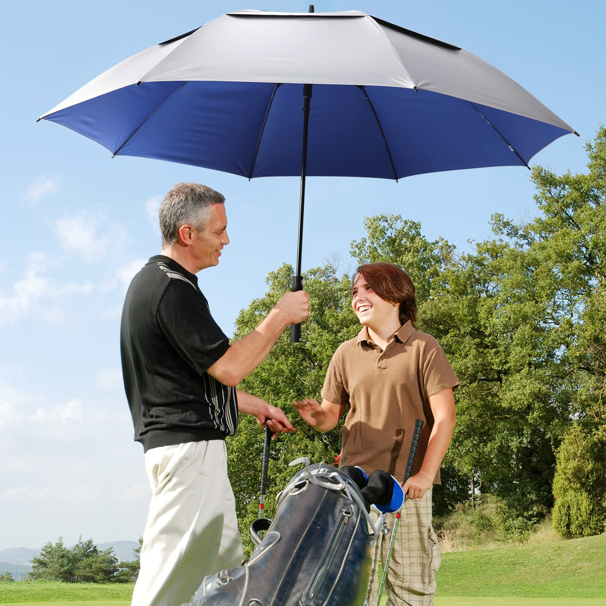 G4Free G4Free 68 Arc Vented UV Auto Extra Large Windproof Golf/Beach Umbrellas 