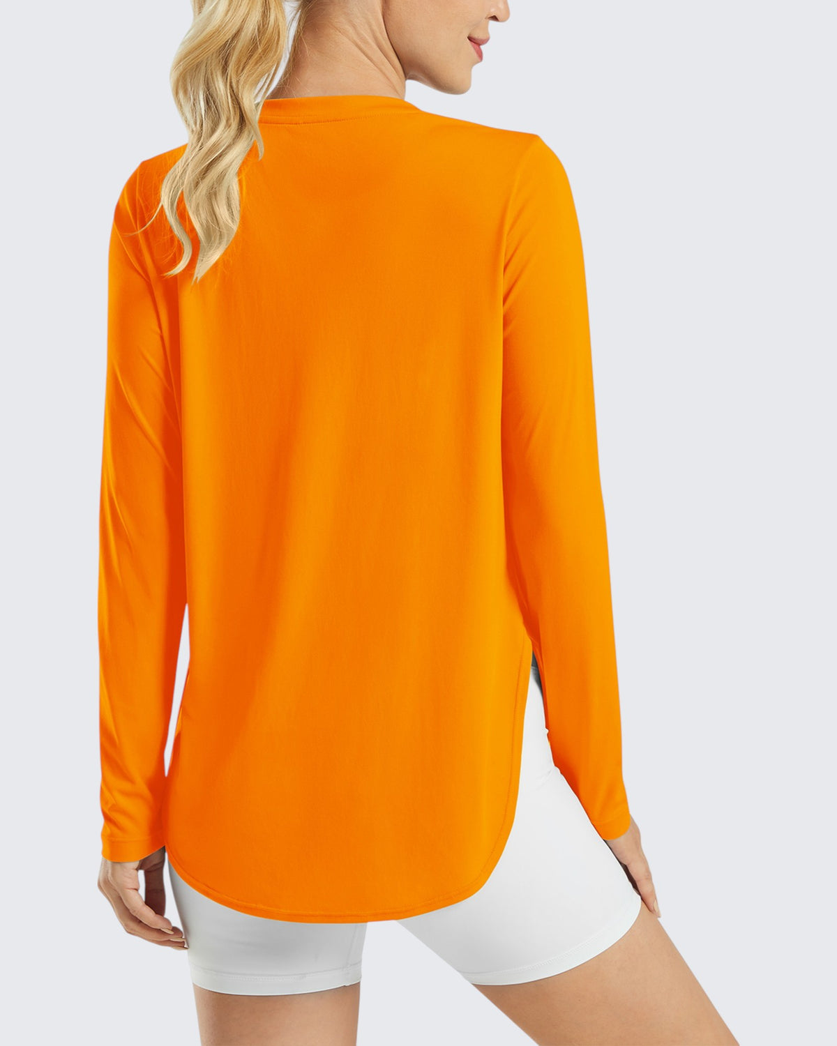 G4Free Activewear Scoop Neck UV Sun Workout Long Sleeve 