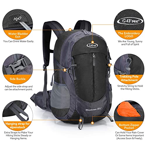 G4Free - G4Free 35L Outdoor Sports Travel Daypack with Rain Cover -D02V647A-D02V647C-D02V647D-D02V647F-D02V647B