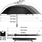 G4Free - G4Free 54/62/68 Inch UV Protection Auto Open Double Canopy Sun Rain Umbrella -D02V686A-D02V682A-D02V558A-D02V686B-D02V682B