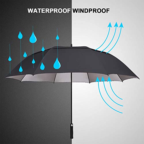 G4Free - G4Free 54/62/68 Inch UV Protection Auto Open Double Canopy Sun Rain Umbrella -D02V686A-D02V682A-D02V558A-D02V686B-D02V682B