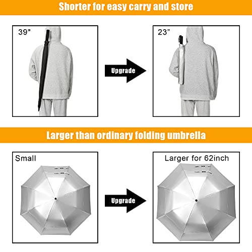 G4Free - G4Free 62 Inch Portable UV Protection Automatic Big Sun Umbrella -D02V737A-D02V737B-D02V737C