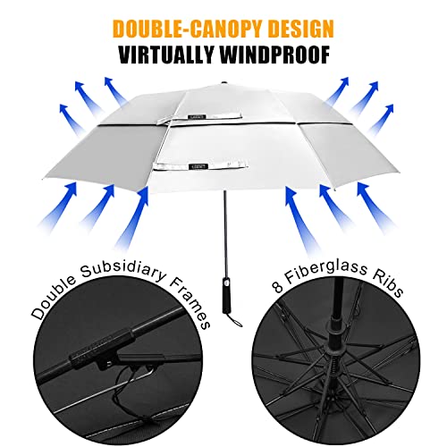 G4Free - G4Free 62 Inch Portable UV Protection Automatic Big Sun Umbrella -D02V737A-D02V737B-D02V737C