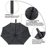 G4Free - G4Free Automatic Open Golf Umbrella Double Canopy Vented Stick Umbrellas -TN22A051A-D02V638A-D01V066A-TN22A051B-D02V638B