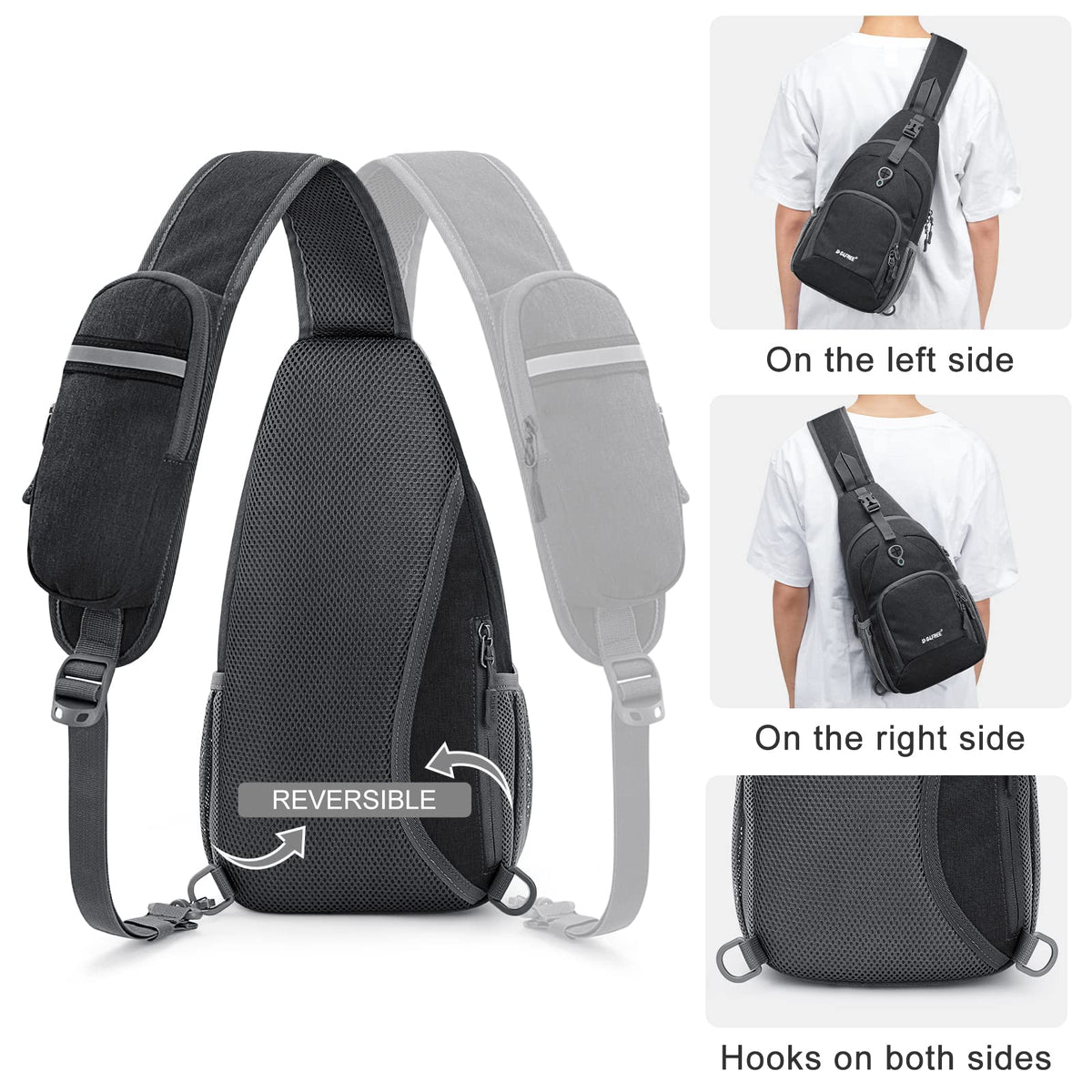 G4Free - G4Free RFID Sling Bag for Hiking Outdoor -TN22B091A-TN22B091E-TN22B091B-TN22B091F-TN22B091D