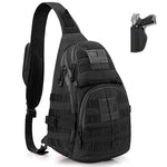 G4Free - G4Free Tactical EDC Military Rover Sling Bag Pack with Pistol Holster -D02V760D-D02V760A-D02V760C