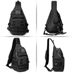 G4Free - G4Free Tactical EDC Military Rover Sling Bag Pack with Pistol Holster -D02V760D-D02V760A-D02V760C