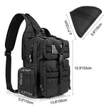 G4Free - G4Free Tactical EDC Sling Bag Backpack with Pistol Holster -D02V759D-D02V759A-D02V759F-D02V759B