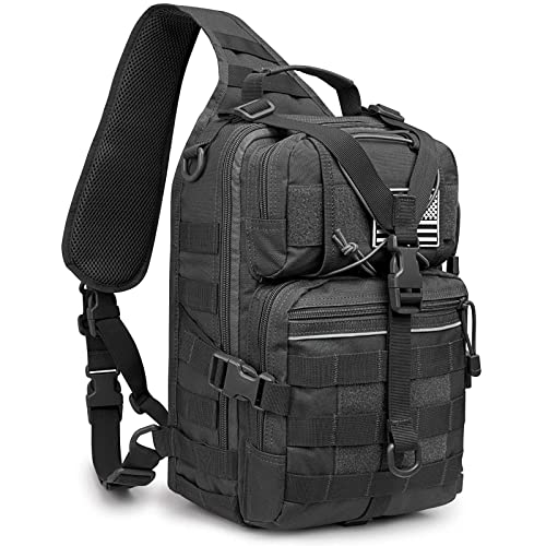 G4Free - G4Free Tactical Sling Backpack Big Molle EDC Assault Range Bag Pack Military Style for Concealed Carry -D02V676A-D02V676C